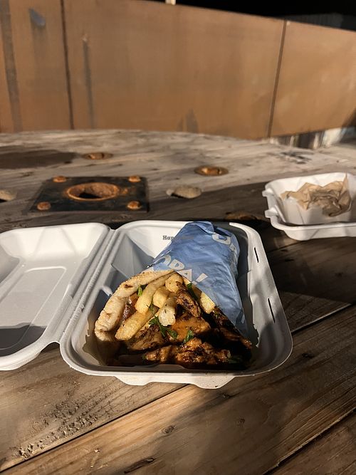 Vegan souvlaki  at Get Greek - Pop Up in New Town