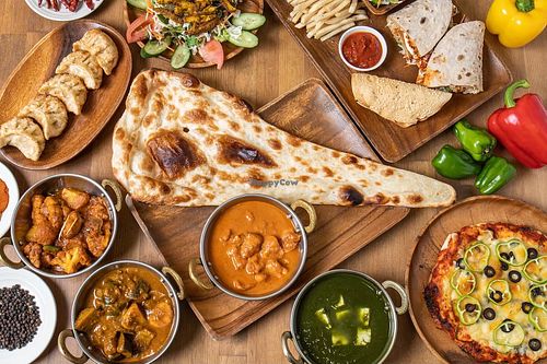 Deluxe curry set  at Shama Vegetarian Indian Restaurant in Kyoto