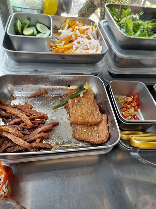 Vegan ingredients at Bánh Mì Chay Tịnh Nhẫn in Ho Chi Minh City