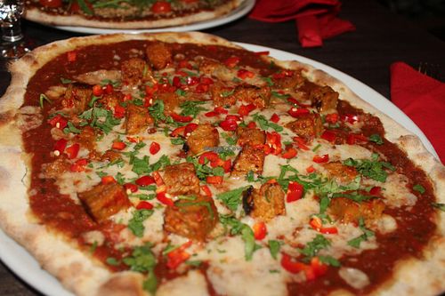 Seitan Finest Pizza at Bar Loosister in Helsinki