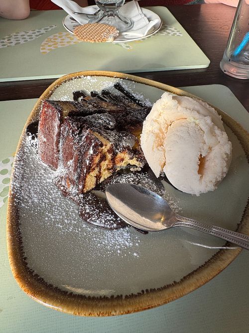 Jaffa Cake dessert at The Upper Cock in Cwmbran