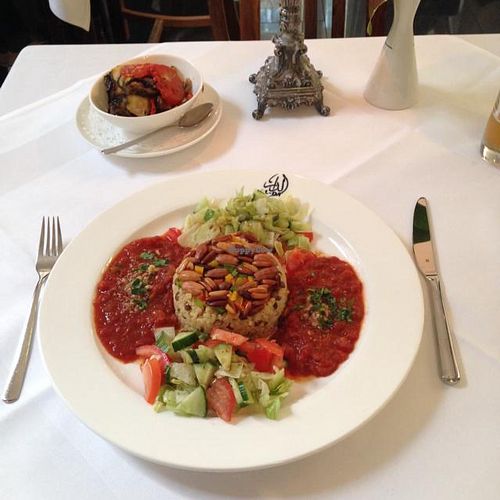 'Vegetarian Journey through Syria', Main dish, vegan at Al Dar Syrian Restaurant in Hannover