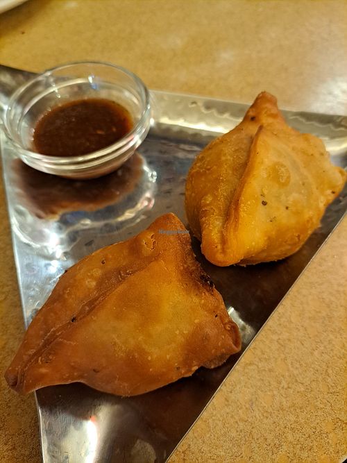 veg samosas at Ali's Indian Cuisine - Ali 的印度私房料理 in Hualien County