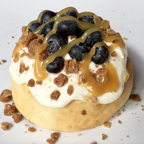 Caramel Blueberry Pie at Cinnaholic in New York City