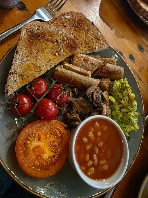 Vegan breakfast. Lovely. at Wonky Tulip Coffee House in Hull
