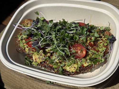 Avocado Toastt  at Sidewalk Juice in San Francisco