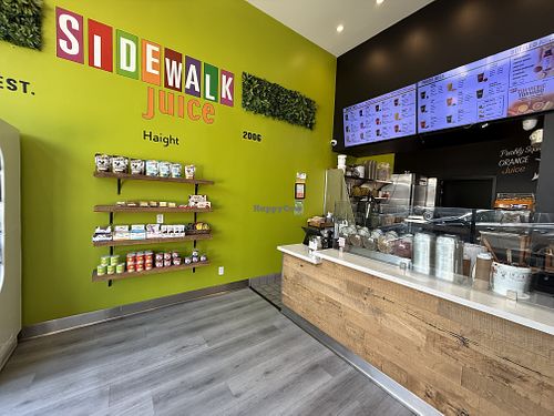 Inside  at Sidewalk Juice in San Francisco