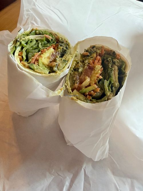 inside hummus lavash at Java Beach Cafe  in San Francisco