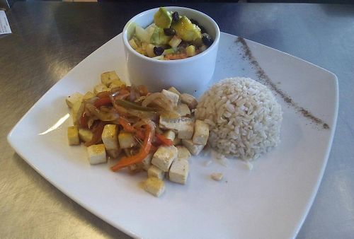 tofu chop suey at BioPlaza - Nogal in Bogota