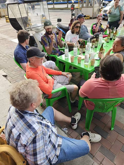 Customers just hanging out and chillin'. at SuperFast SuperFood in Xian