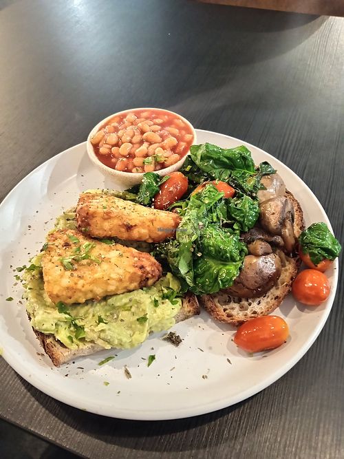 Vegan breakfast at Coffee & Beyond in South East London