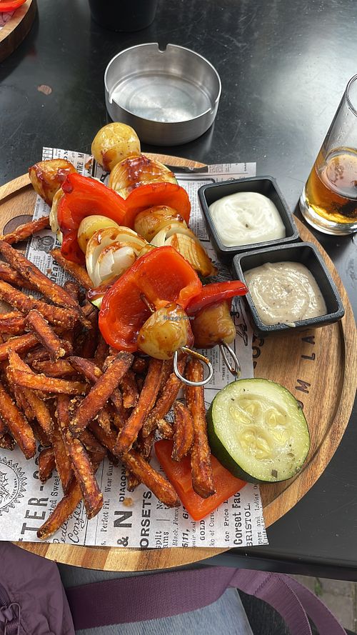 Veggie skewerrs  at De 10 Geboden in Noord-brabant