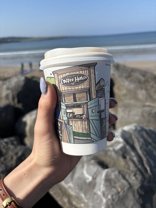 Oat latte   at Coffee Hatch in County Clare