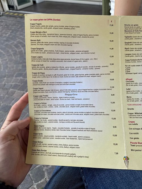 Coppa Vegana  at Dippa La Tua Gelateria Artigianale in Sirmione