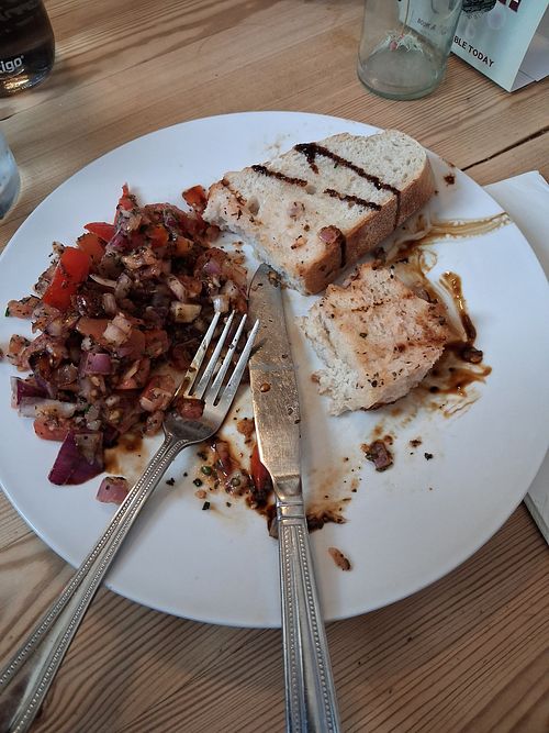 Bruschetta at The Half Moon in Shaftesbury