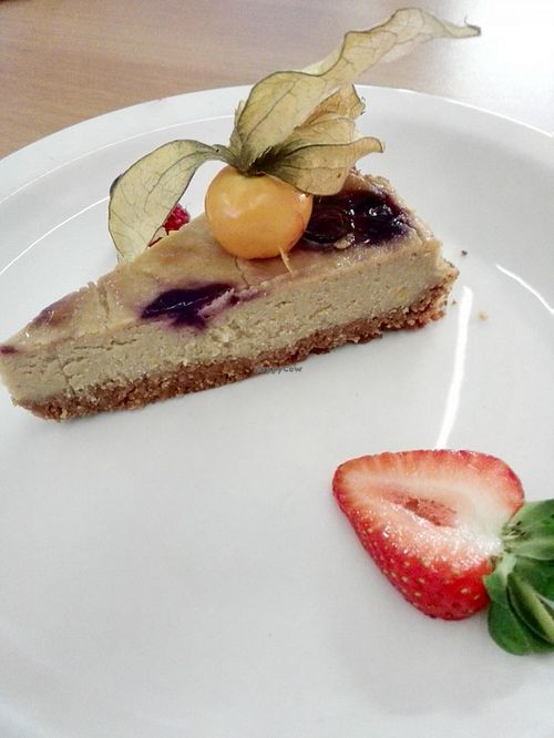 Tofu Cheesecake at 222 Vegan Cuisine in West London