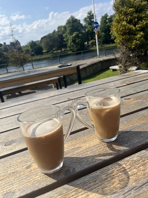 Iced coffee   at Waterside Restaurant in Inverness