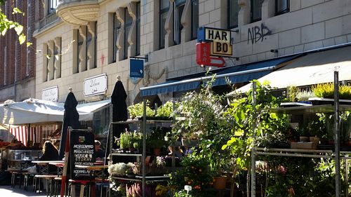 Outside at Harbo Bar in Copenhagen