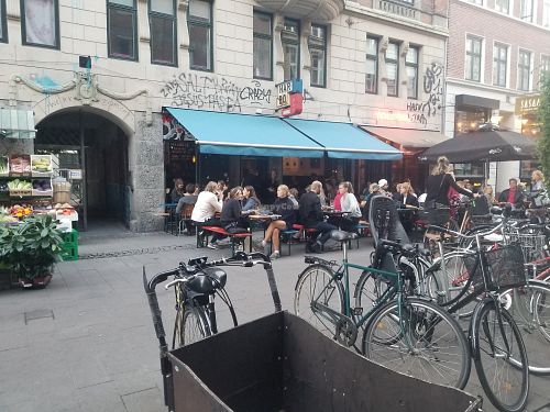 Outside at Harbo Bar in Copenhagen