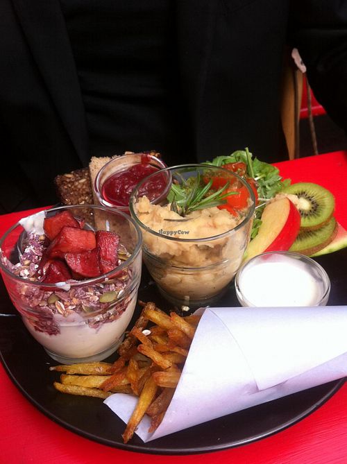 Delicious vegan brunch. at Harbo Bar in Copenhagen