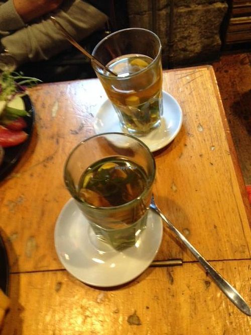 Ginger-mint tea at Harbo Bar in Copenhagen