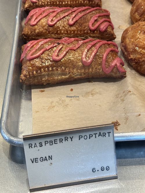 Vegan Raspberry Pop Tartts  at James Coffee in Pennsylvania