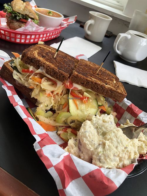 Vegetarian Reuben   at Seasons Cafe in Cannon Beach