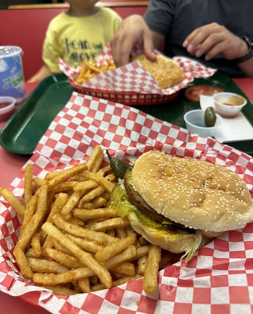 Veggie burger  at Michael's Charcoal Grill in Midland
