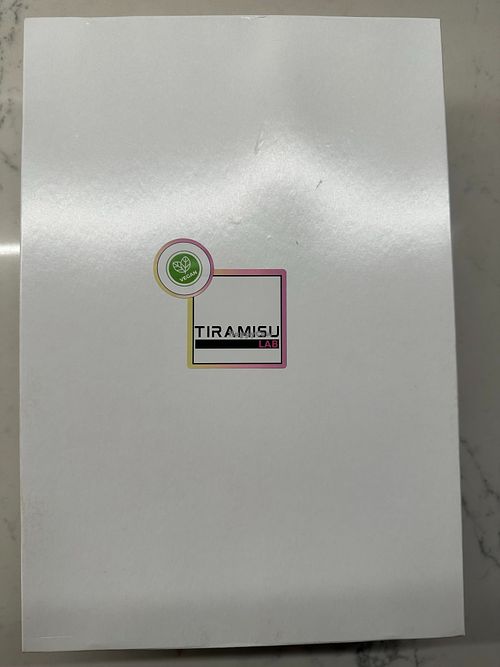 Vegan tiramisu box at Tiramisu Lab in Surry Hills