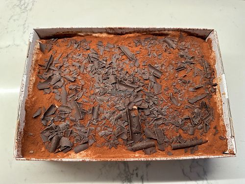 Vegan tiramisu slab at Tiramisu Lab in Surry Hills