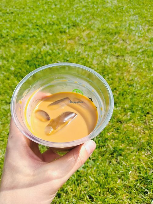 The iced oat latte was excellent at Happy Out × Together Academy in County Dublin