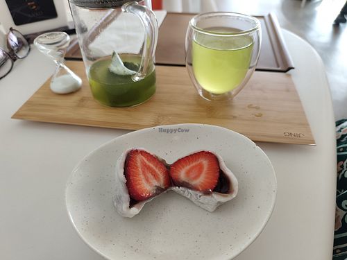 Strawberry daifuku at ANKO in Abu Dhabi