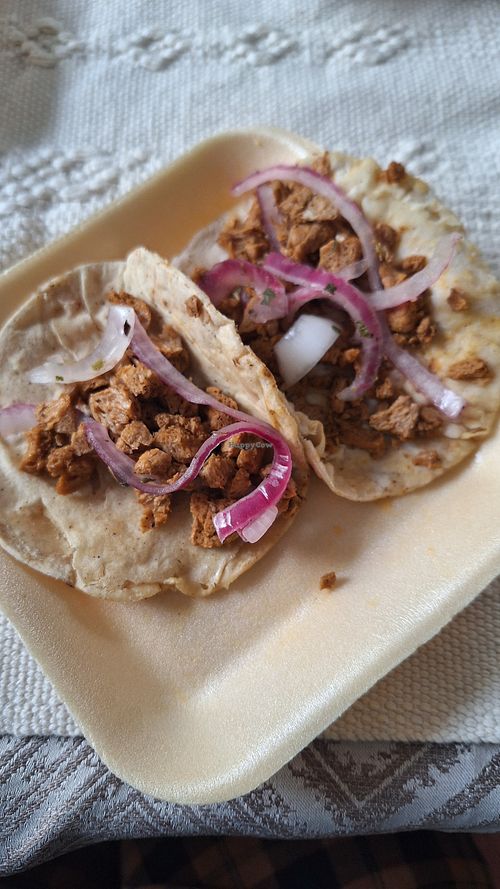 Taquitos de cochinita vegana at El Sazón De Las Abuelas in Puebla