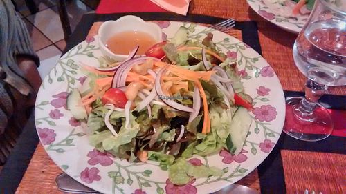 Salad (starter) at Baan Siam in Toulouse