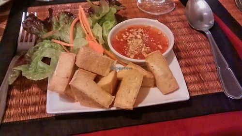 Fried tofu at Baan Siam in Toulouse