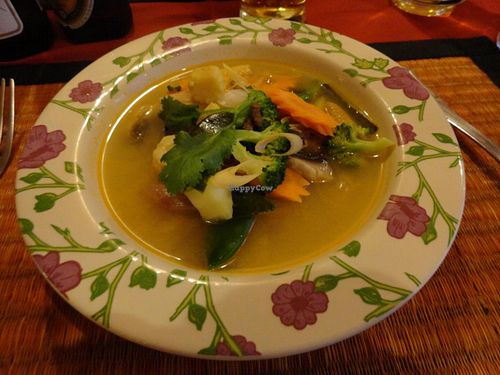 Vegetable soup with lemongrass at Baan Siam in Toulouse