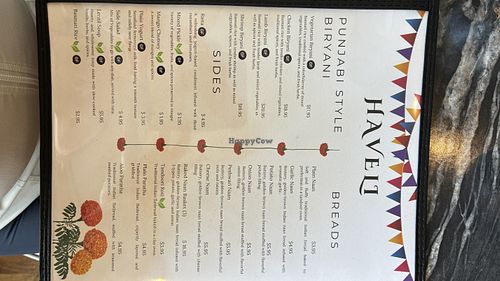 Menu May 2026  at Haveli Indian Restaurant in Arlington