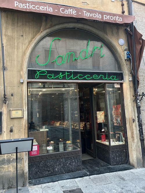 Cafe front  at Sandri Pasticceria  in Perugia
