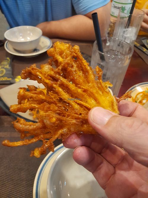 Crispy fried mushroom at NGÕ CHAY VEGETARIAN in Ho Chi Minh City