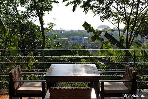 Fantastic view at Santosa Vegan Restaurant in Phuket