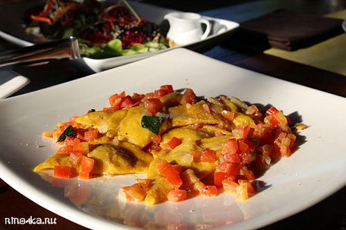 Ravioli  at Santosa Vegan Restaurant in Phuket