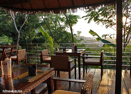Interior at Santosa Vegan Restaurant in Phuket