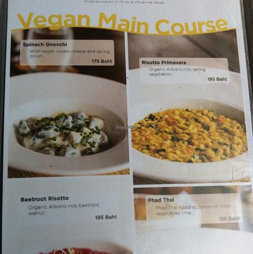 Vegan Mains at Santosa Vegan Restaurant in Phuket