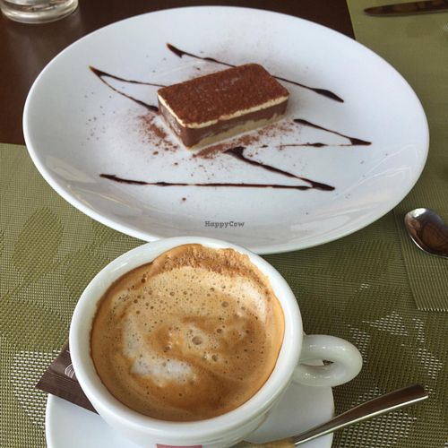 thiramisu at Santosa Vegan Restaurant in Phuket