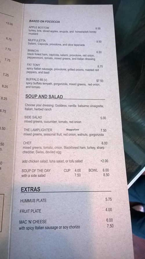 More Sandwiches, Salads, Sides/Extras, Soups at Lamplighter - Morris St in Richmond