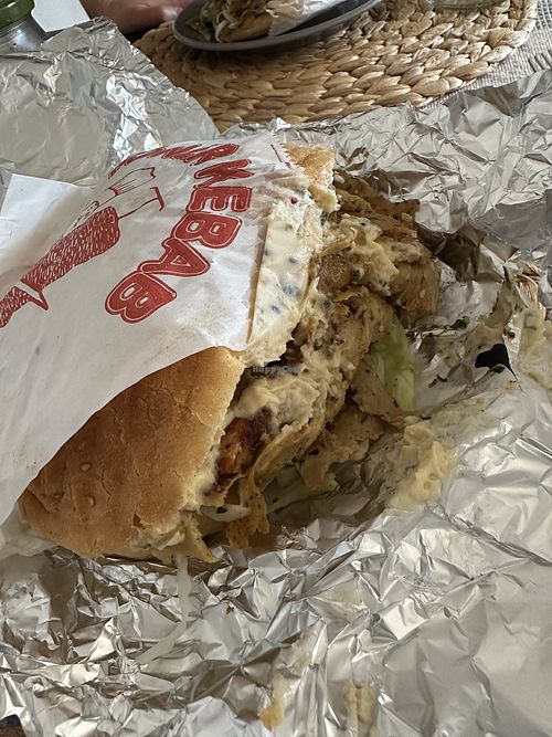 Vegan Döner with Saitan  at Aegi Döner in Hannover