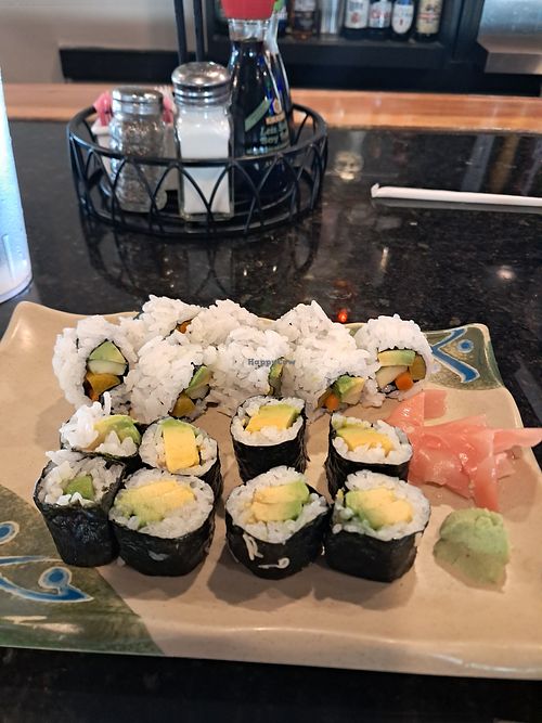 Vegetable Sushi and Avocado Sushi at Ichiban in Bowling Green