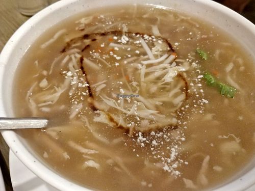 Veg fungus (with mock shark fin) soup at Nature Cafe - Boon Lay Way in West Singapore