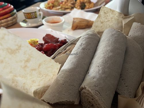   at Taffach Ethiopian Restaurant in Davis