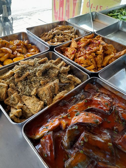 Com chay selection at Cơm chay Tịnh Tâm in Ho Chi Minh City